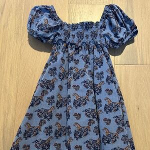 Janie and Jack Blue Floral Kids Casual Dress